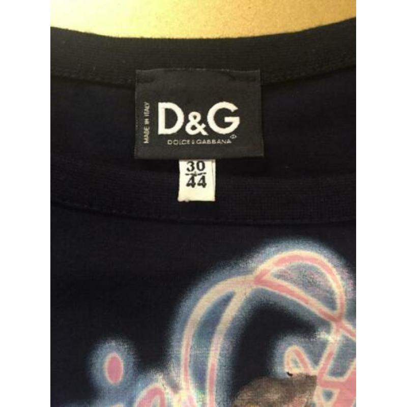 Mooie originele zwarte D&G top maat 38