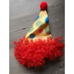 Clownspak mt 128 met pruik