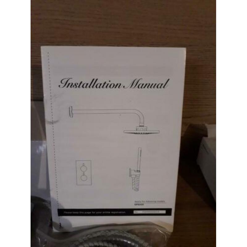 Luxe douche set inbouw rond.
