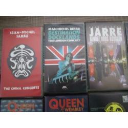 11 muziek videobanden op vhs o.a queen/iron maiden