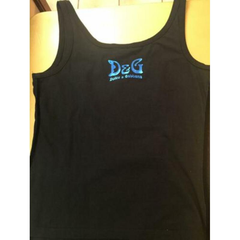 Mooie originele zwarte D&G top maat 38