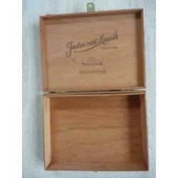 Mooie houten sigarendoos JUSTUS VAN MAURIK 1794 .TUITKNAK