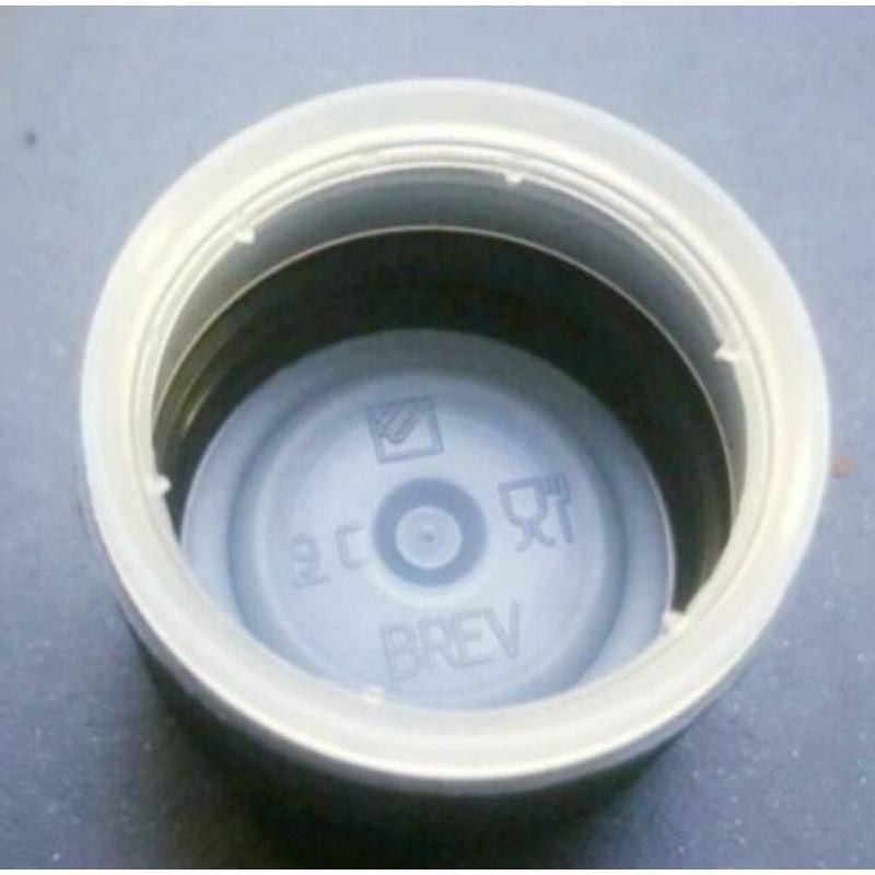 Partij nieuwe plastic schroef doppen met verzegeling