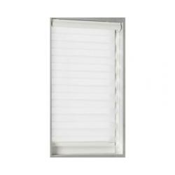 Duo Rolgordijn Cassette 80x130cm Wit Licht doorlatend.