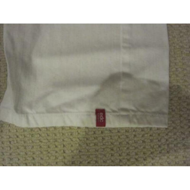 witte spijkerbroek van edc esprit, maat 34 regular