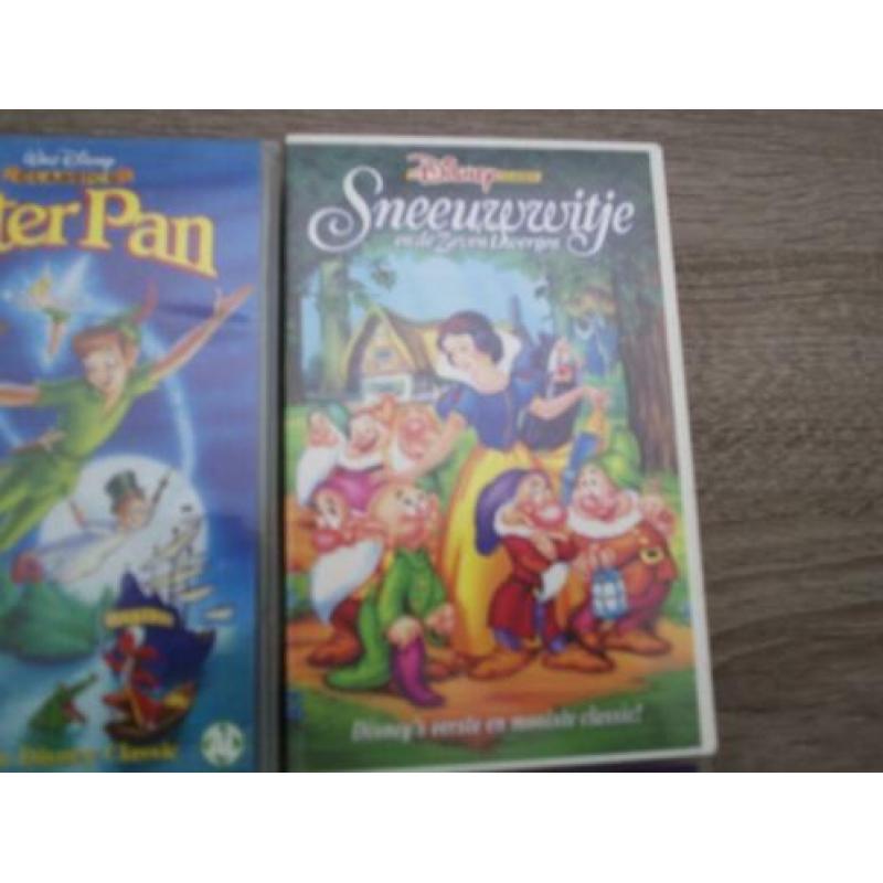 7 stuks disney classics op vhs