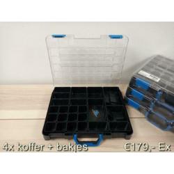 T-boxx koffers Sortimo gevuld met bakjes nieuw ORIGINEEL !