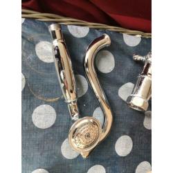 2x retro doucheset/badkamer kraan set