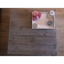 Steigerhouten salontafel light grey wash