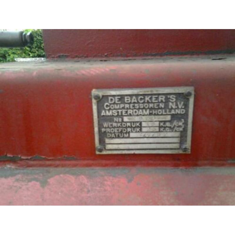 Te koop compressor De Backers..