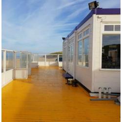 Houten terras in vlonder delen +- 200m2