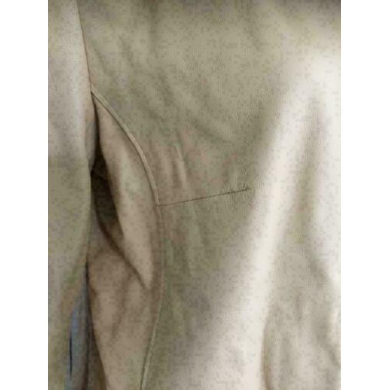 D322 Blacky Dress maat 42=L beige echt-leren jasje blazer
