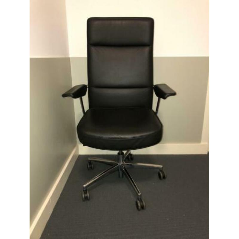 Thonet leren bureaustoel