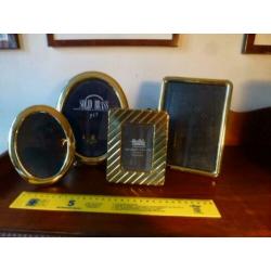4 Solid Brass Fotolijsten