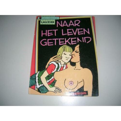 lauzier naar het leven getekend hard-cover eerste druk 1980