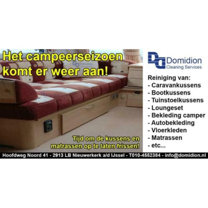 Uw caravankussens weer fris voor het kampeerseizoen!