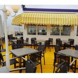 Houten terras in vlonder delen +- 200m2