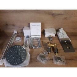 Luxe douche set inbouw rond.