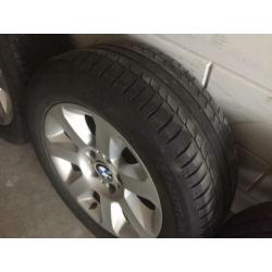 BMW E60 16 inch velgen met banden te koop