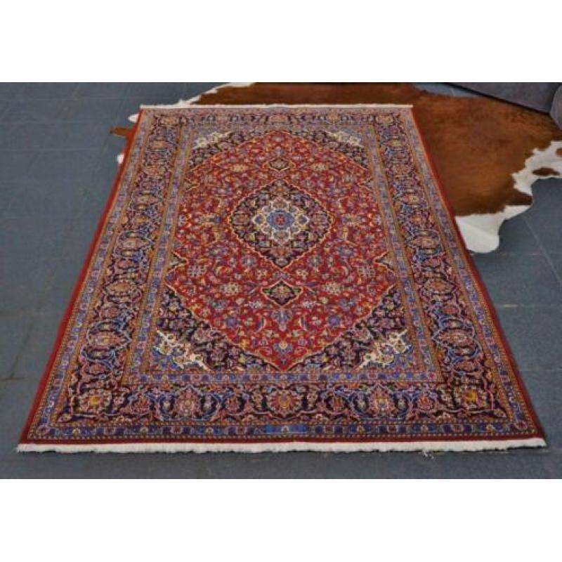 Schitterend handgeknoopt perzisch Kashan tapijt Iran 2,2 1,4