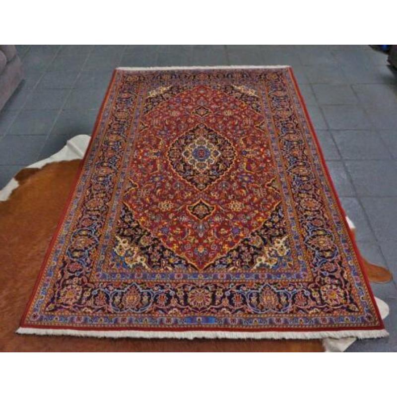 Schitterend handgeknoopt perzisch Kashan tapijt Iran 2,2 1,4