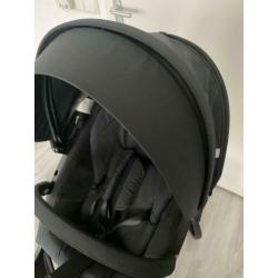 Stokke Xplory V5 Black zgan / zwart leren handvat / Compleet