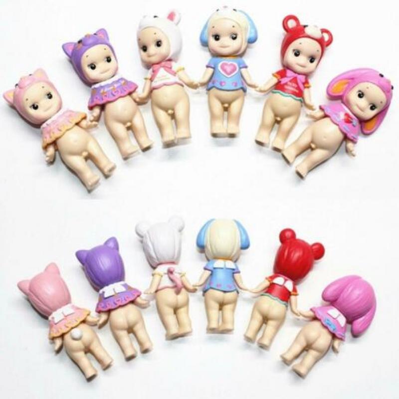 SET 6 Sonny Angel poppetjes figuren figuur valentijn dieren