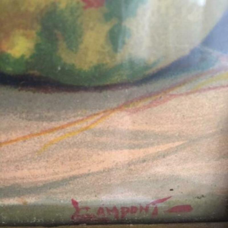 Brocante Schilderij in mooie oude lijst