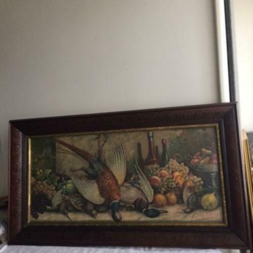 Brocante Schilderij in mooie oude lijst