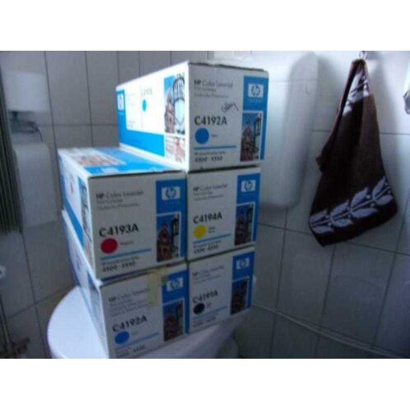 Set toners + fuserkits voor de HP 4500-4550