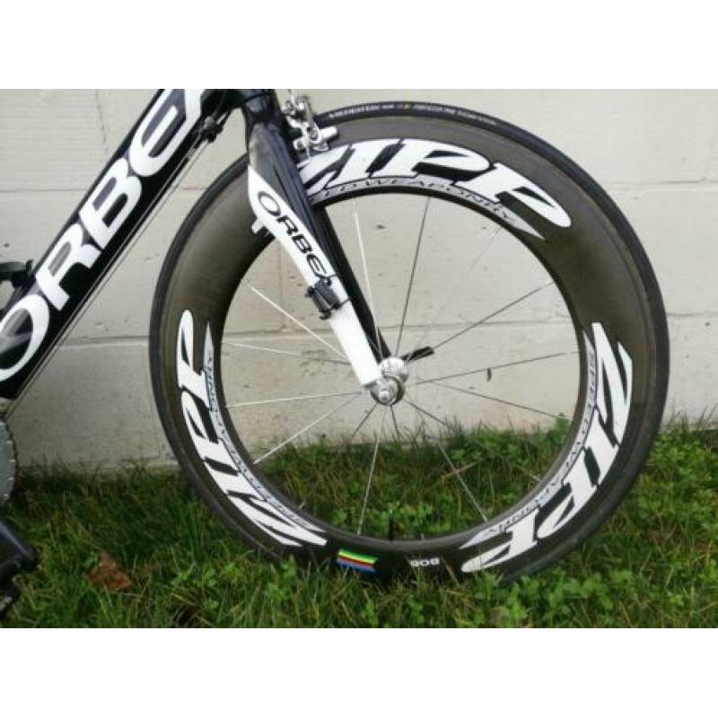 Orbea Orca full carbon tijdrit. Zipp