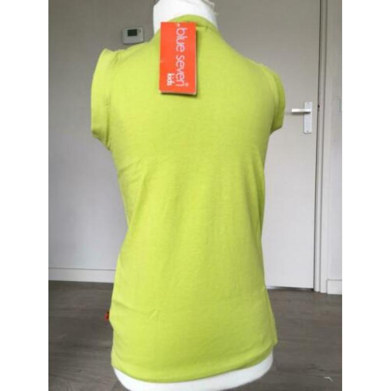 BLUE SEVEN top / shirt olijfgroen NIEUW mt 122 D4
