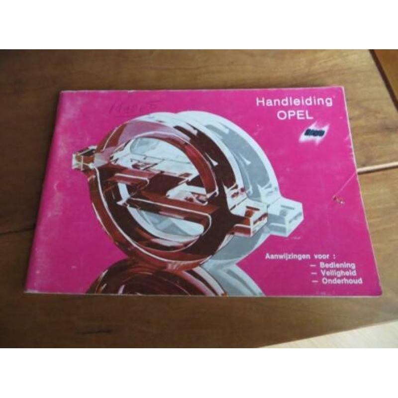 Instructieboek Opel Kadett, Ascona, Manta, Rekord 9-1979