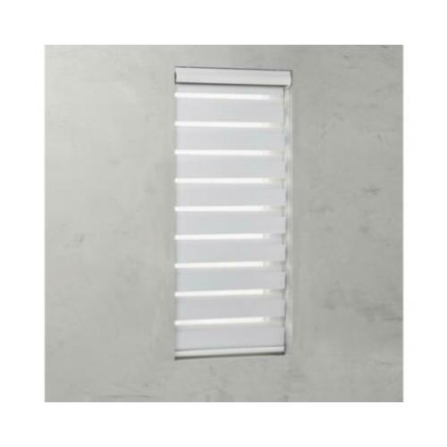 Duo Rolgordijn Cassette 80x130cm Wit Licht doorlatend.