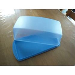 blauw, tupperware