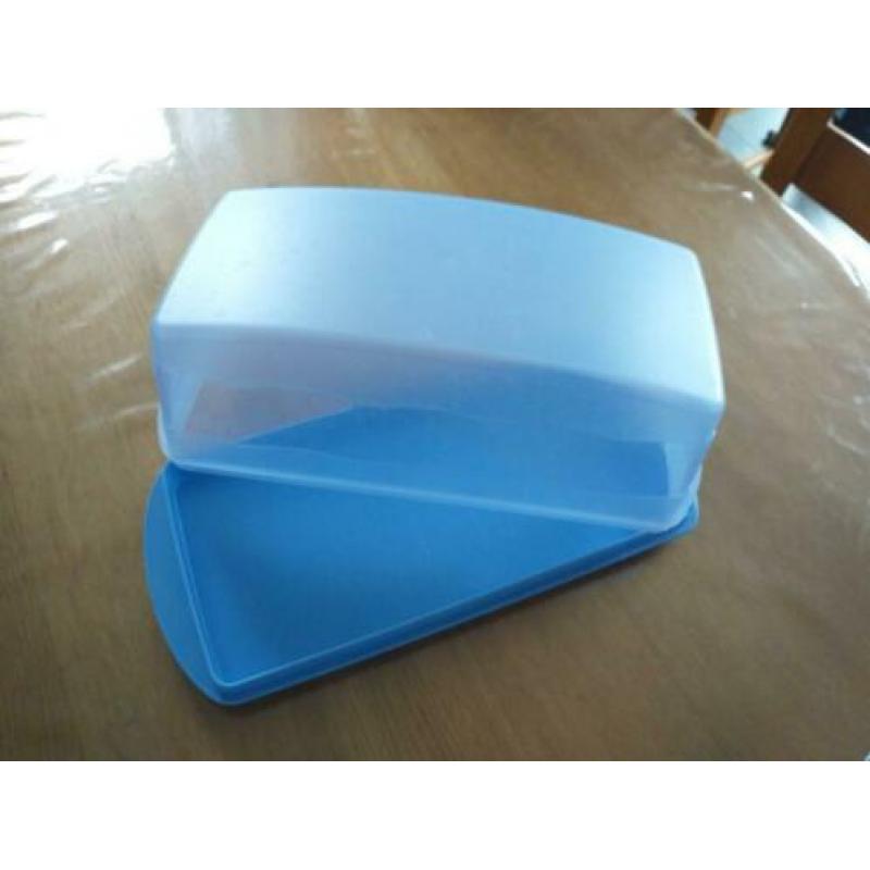 blauw, tupperware