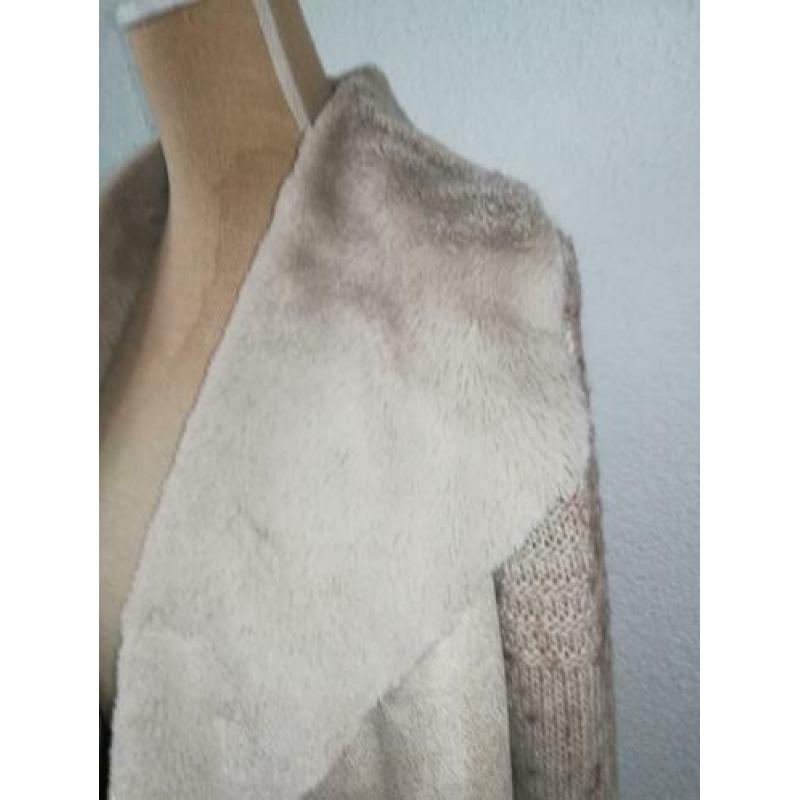 Orsay Cardigan wolmix met heerlijk zacht bont, maat M/38/40