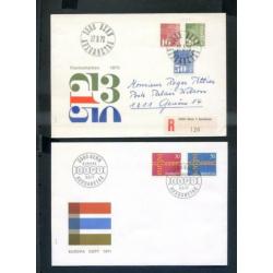 Zwitserland - 5 x speciale envelop-1982-Ompi/1970-vogelserie