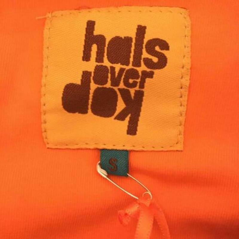 Nieuwe Halsoverkop jurk maat S Retro Bloem