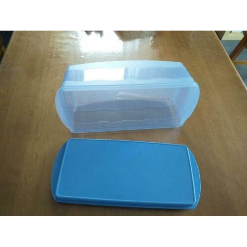 blauw, tupperware