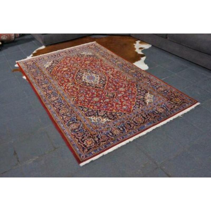 Schitterend handgeknoopt perzisch Kashan tapijt Iran 2,2 1,4