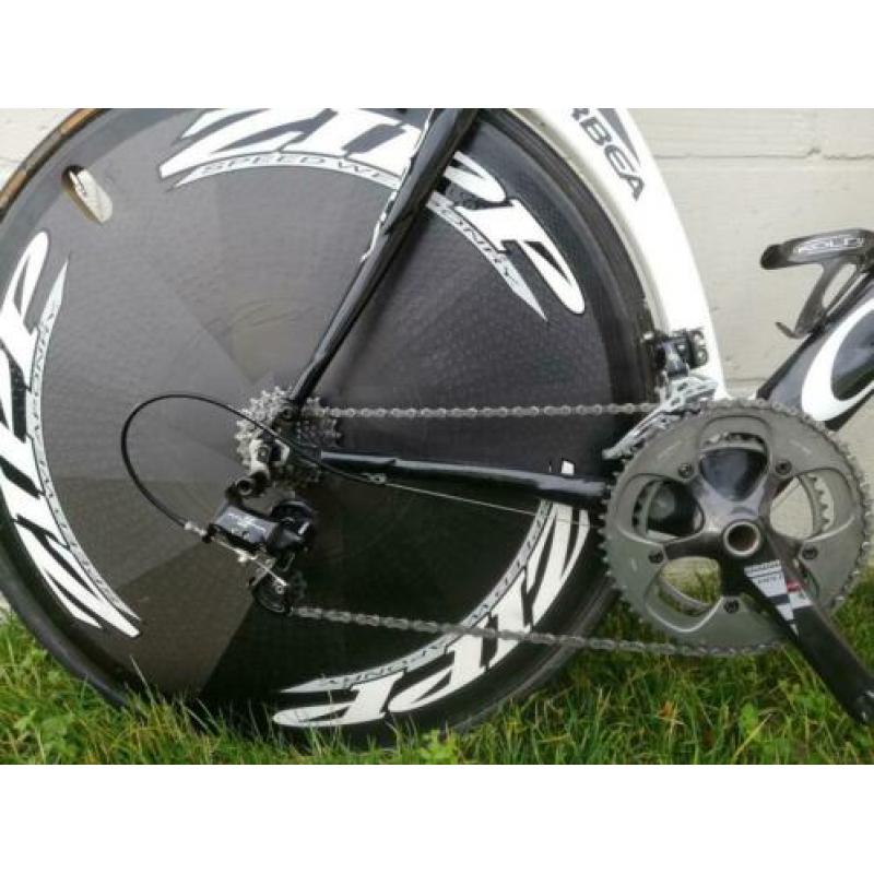 Orbea Orca full carbon tijdrit. Zipp