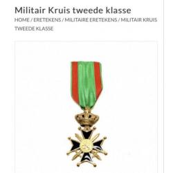 Medaille militair kruis tweede klasse onderscheiding leger