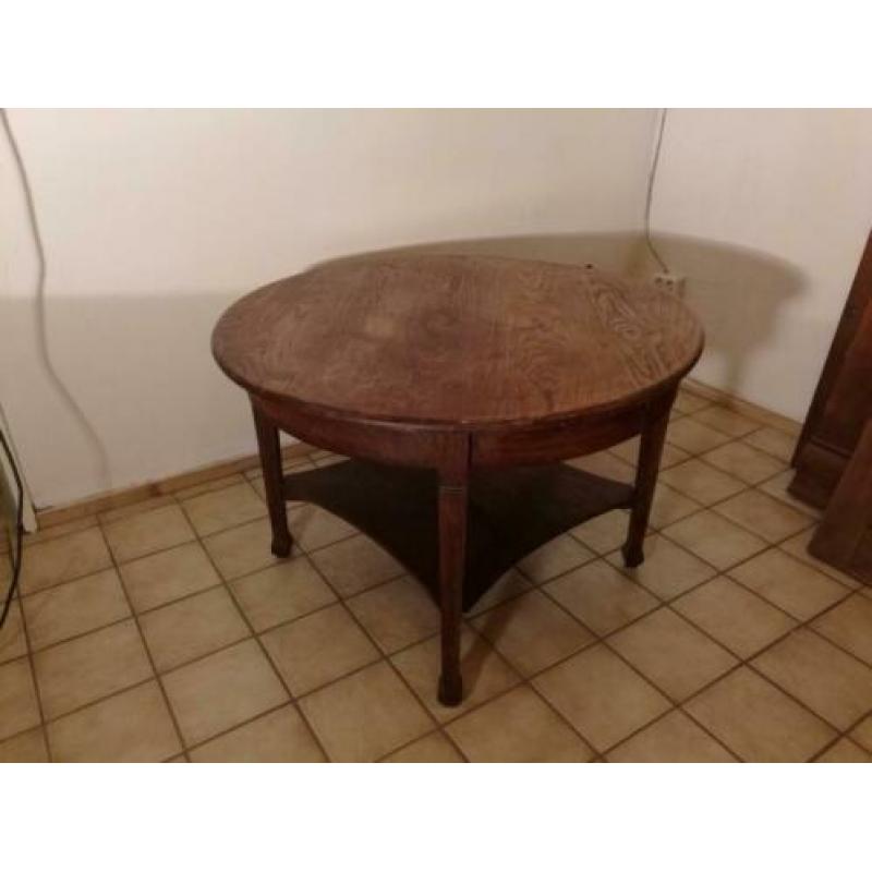 VINTAGE salontafel van eikenhout