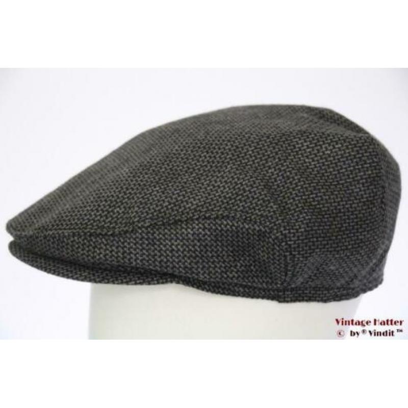 Vintage flatcap Platte pet TCM grijs met oorwarmer 59,5