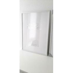 Fotolijst 50 x 70 cm wit 2 stuks NIEUW 70 x 50 cm foto lijst