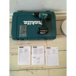 Makita BDF343 schroefmachine 14,4Volt werkt perfect.