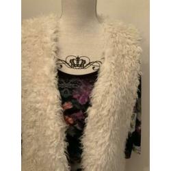 Dames bodywarmer in teddylook,maat S,H&M