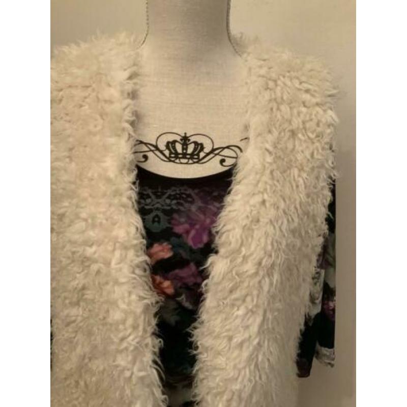 Dames bodywarmer in teddylook,maat S,H&M