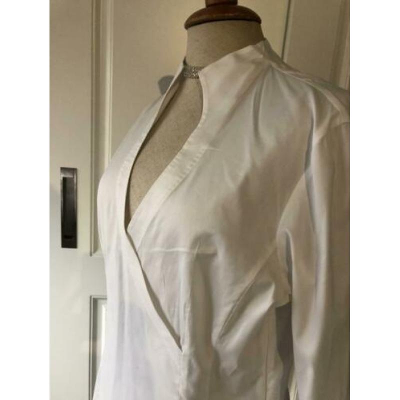 HUGO BOSS SUPER MOOiE WITTE BLOUSE MAAT 38